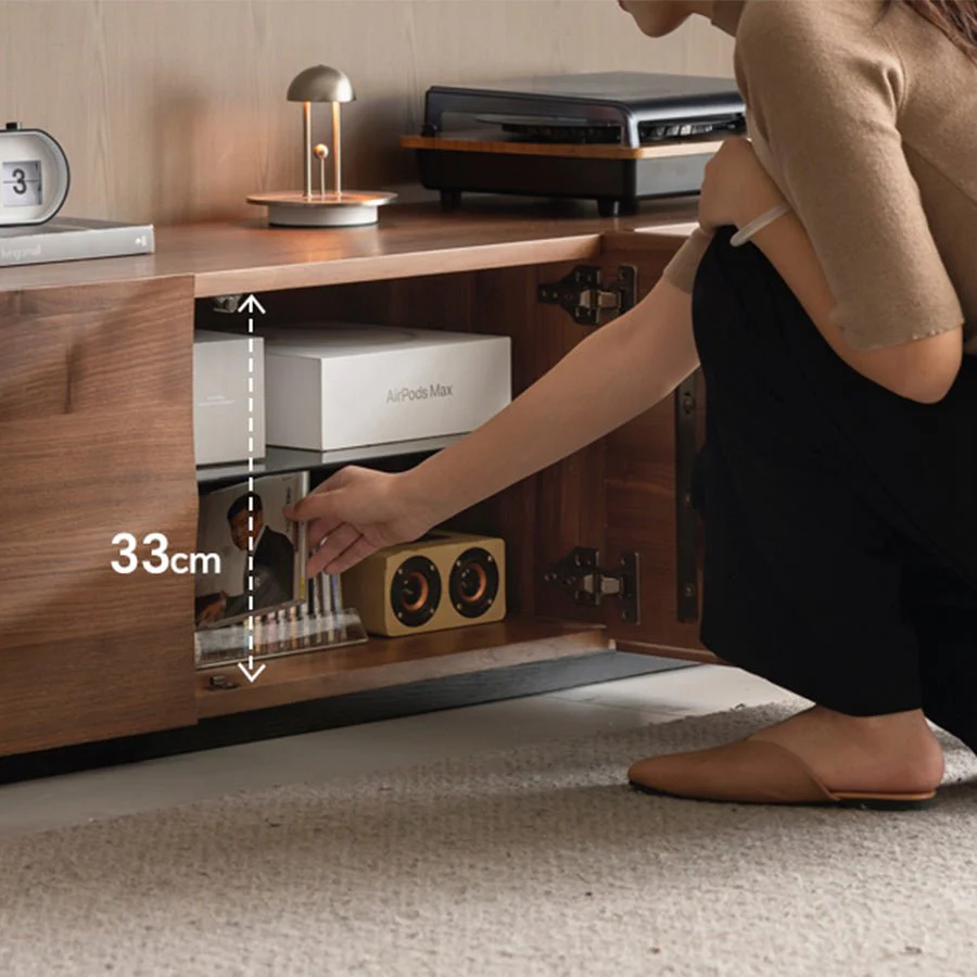 Holand Solid Walnut Floor-Standing Entertainment Unit - Image 6