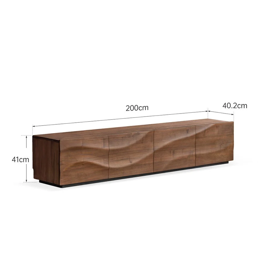 Holand Solid Walnut Floor-Standing Entertainment Unit - Image 8