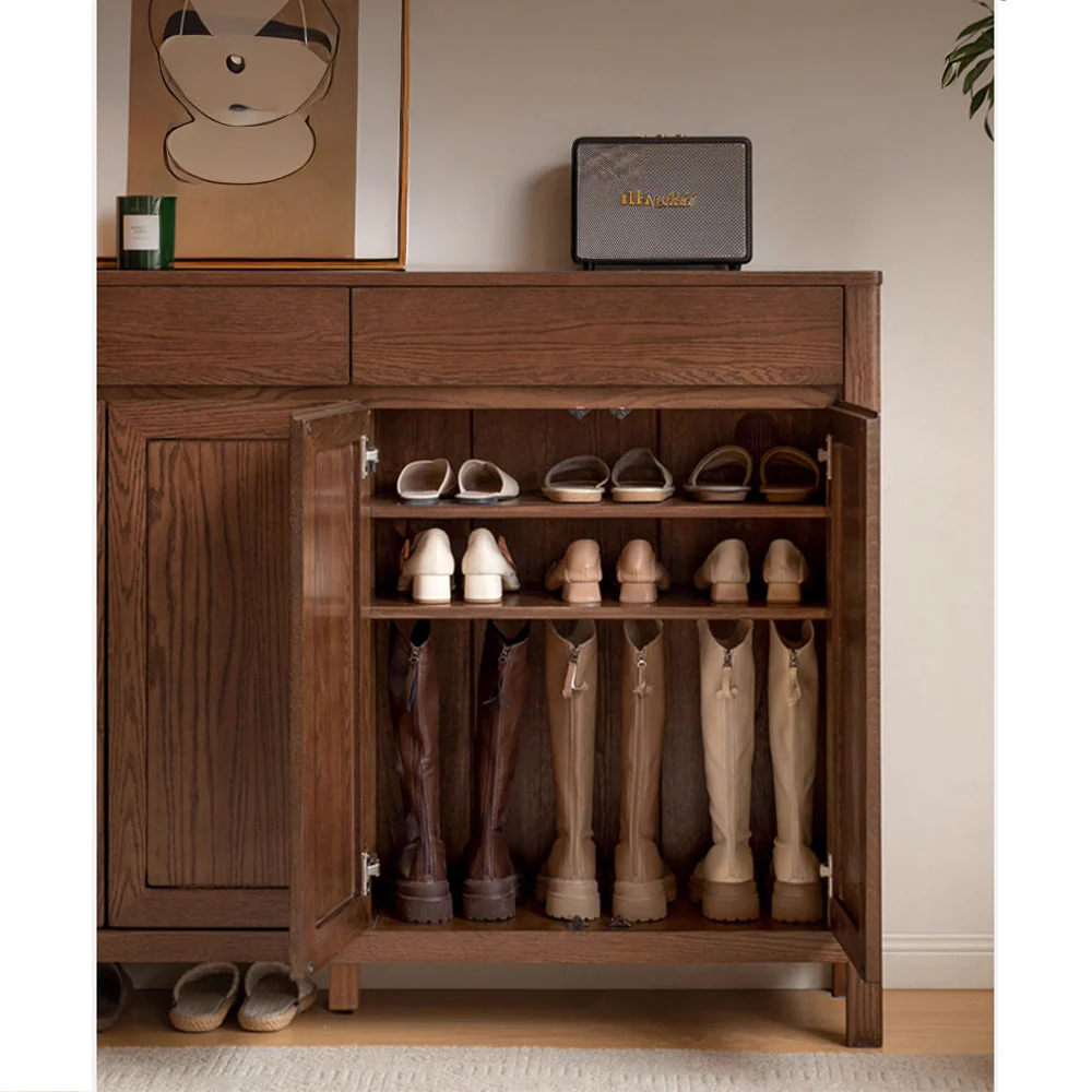 Humbie Natural Solid Ash Shoe Cabinet - Image 11