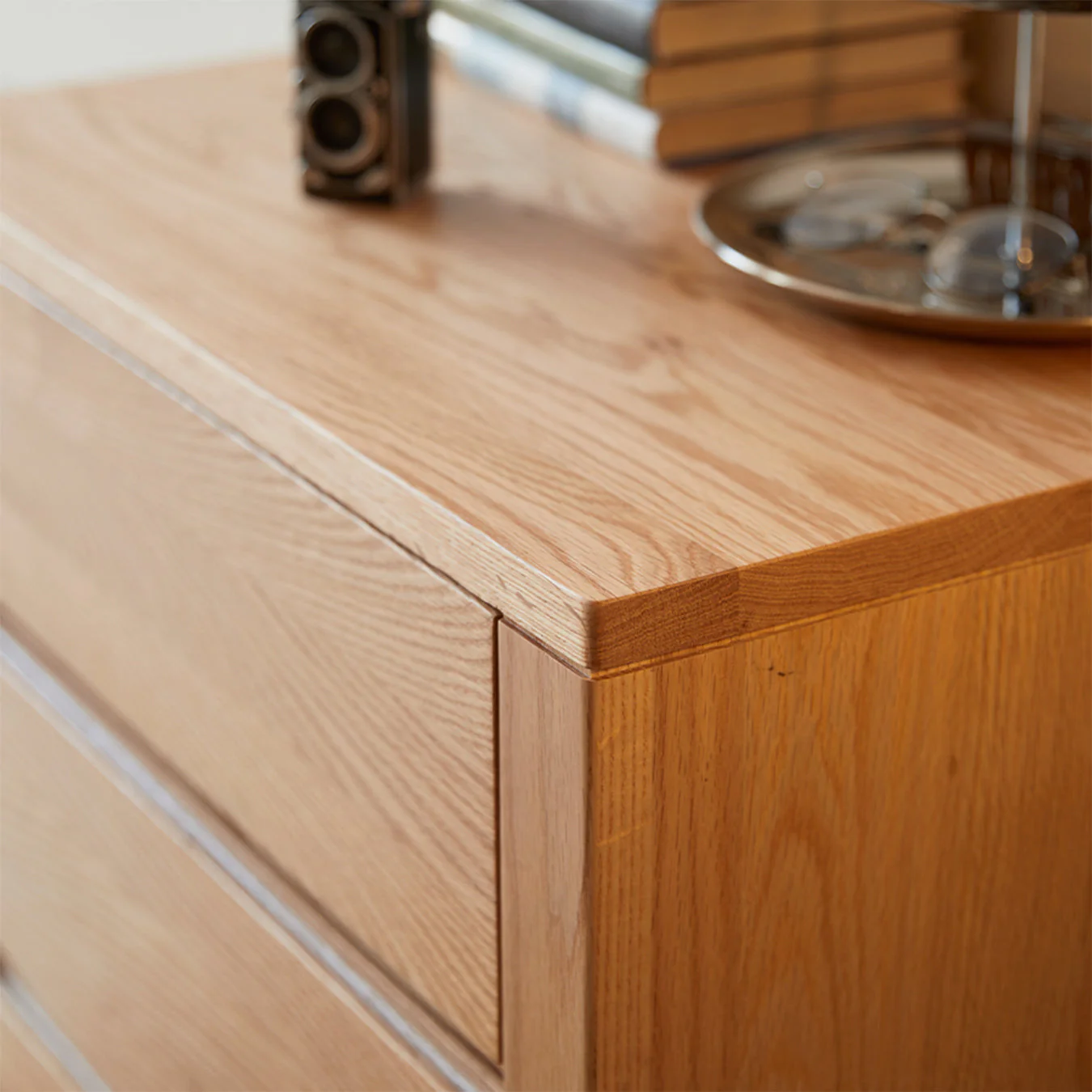 Humbie Natural Solid Oak 6 Drawers Tall Boy - Image 7