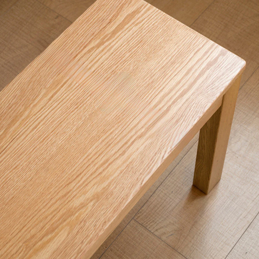 Humbie Natural Solid Oak Bench Seat - Image 5