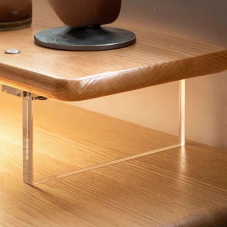 Humbie Natural Solid Oak Desk Floating Shelve - Image 7