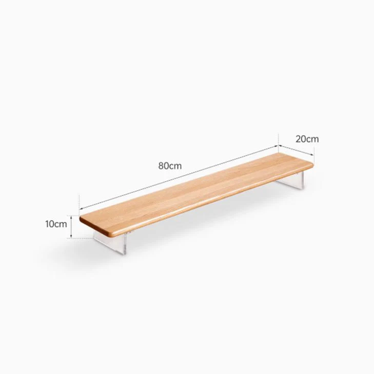 Humbie Natural Solid Oak Desk Floating Shelve - Image 8