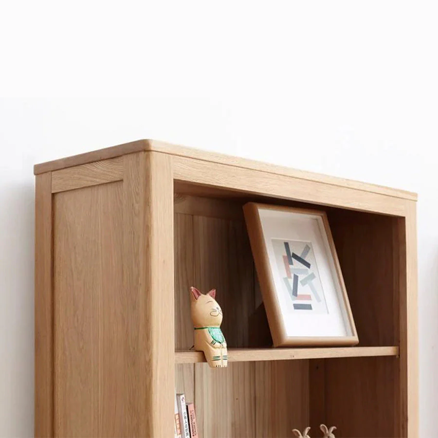 Humbie Solid Oak Large Bookcase - Image 3