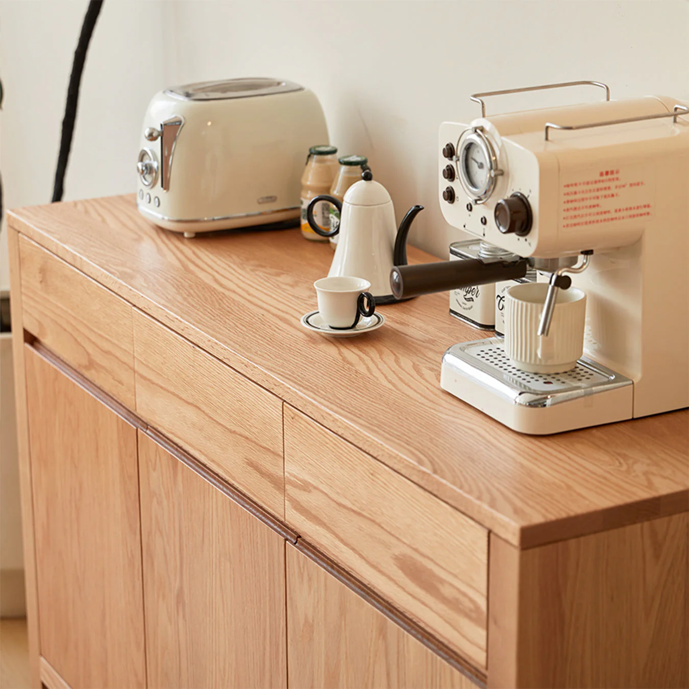 Humbie Natural Solid Oak Large Sideboard - Image 6