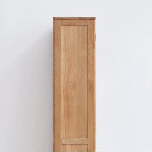 Humbie Solid Oak Slim Display Cabinet - Image 5