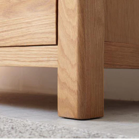Humbie Solid Oak Slim Display Cabinet - Image 7
