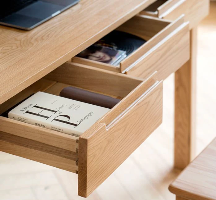 Humbie Solid Oak Study Desk - Image 10