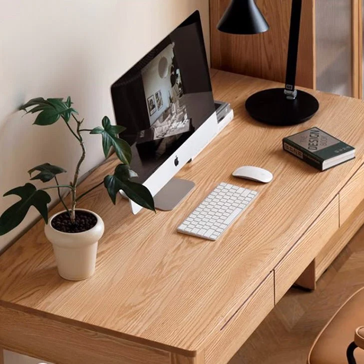 Humbie Solid Oak Study Desk - Image 7