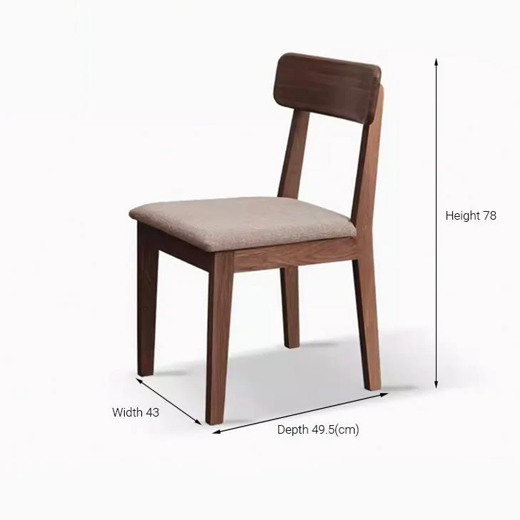 Humbie Solid Walnut Dining Chair - Image 5