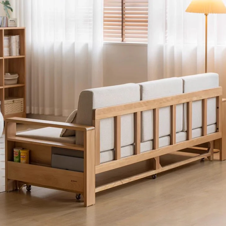 Hyogo Natural Solid Oak Sofa Bed - Image 3