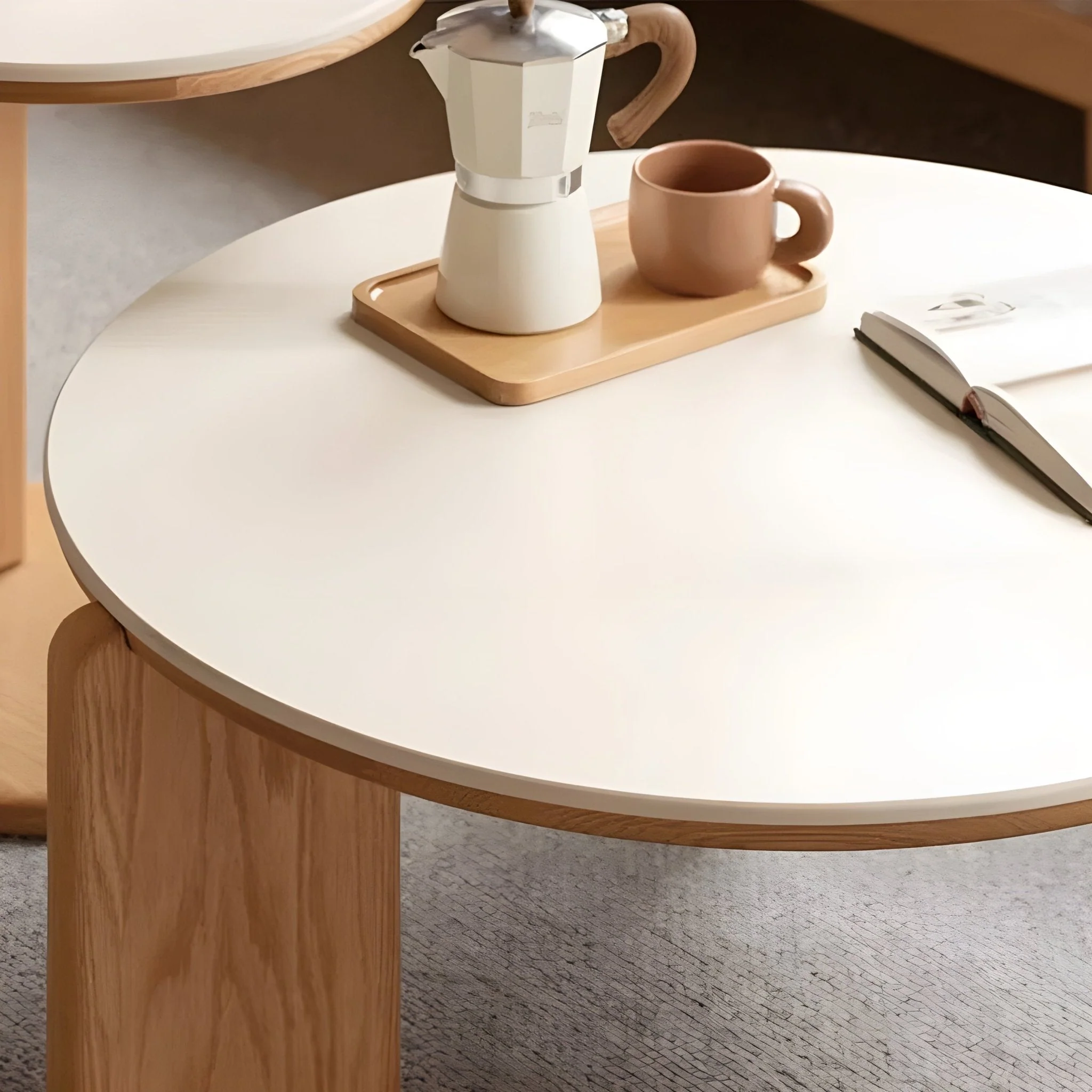 Jelling Natural Solid Oak Coffee Table Set - Image 3