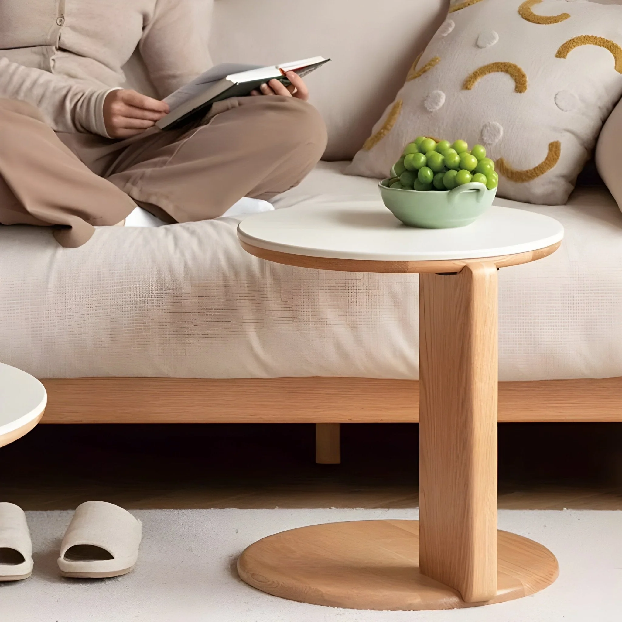 Jelling Natural Solid Oak Coffee Table Set - Image 6