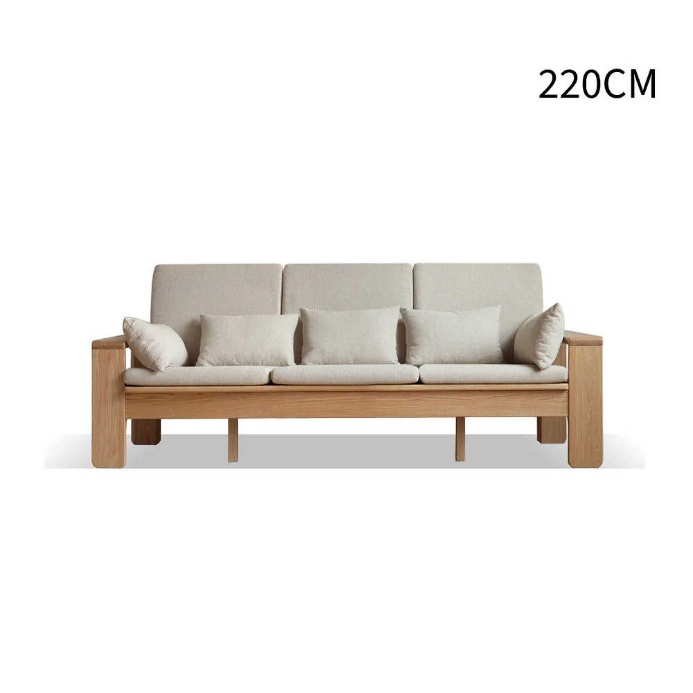 Kamakura Natural Solid Oak Sofa - Image 13