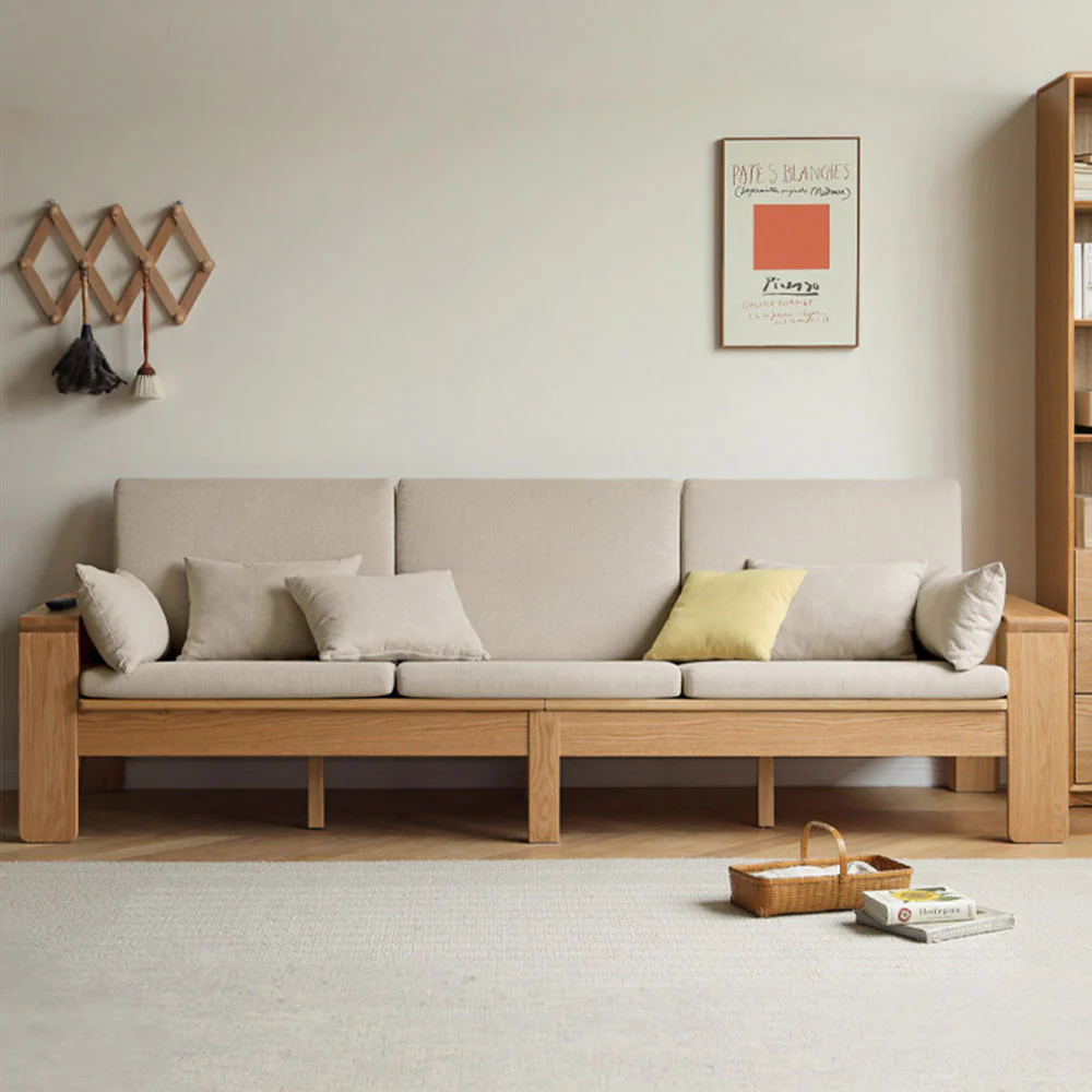 Kamakura Natural Solid Oak Sofa - Image 2