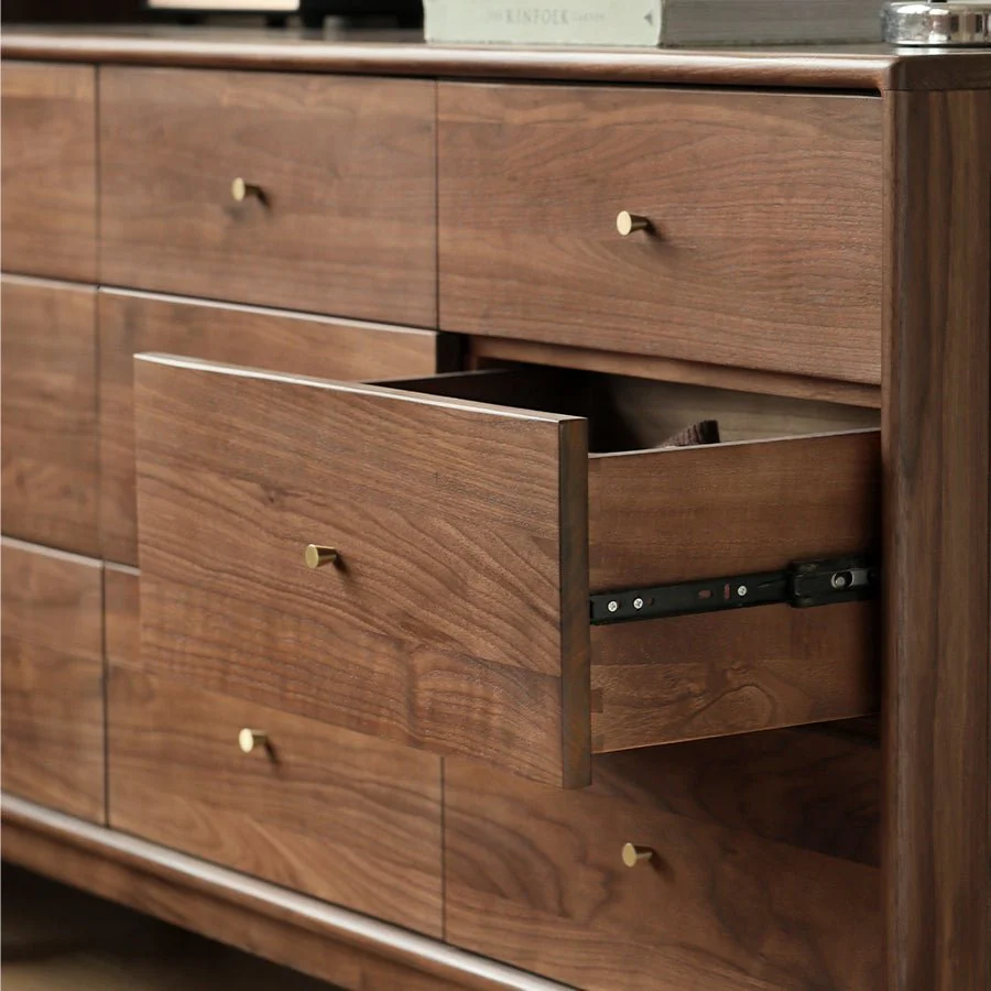 Kearny Solid Walnut Chest of 9 Drawers - Image 4