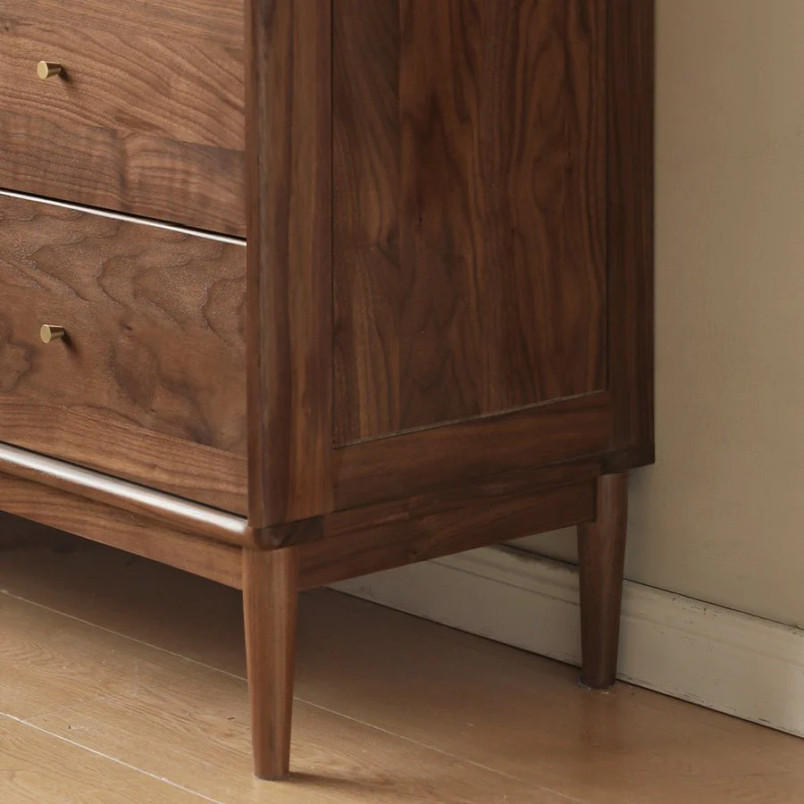 Kearny Solid Walnut Chest of 9 Drawers - Image 5