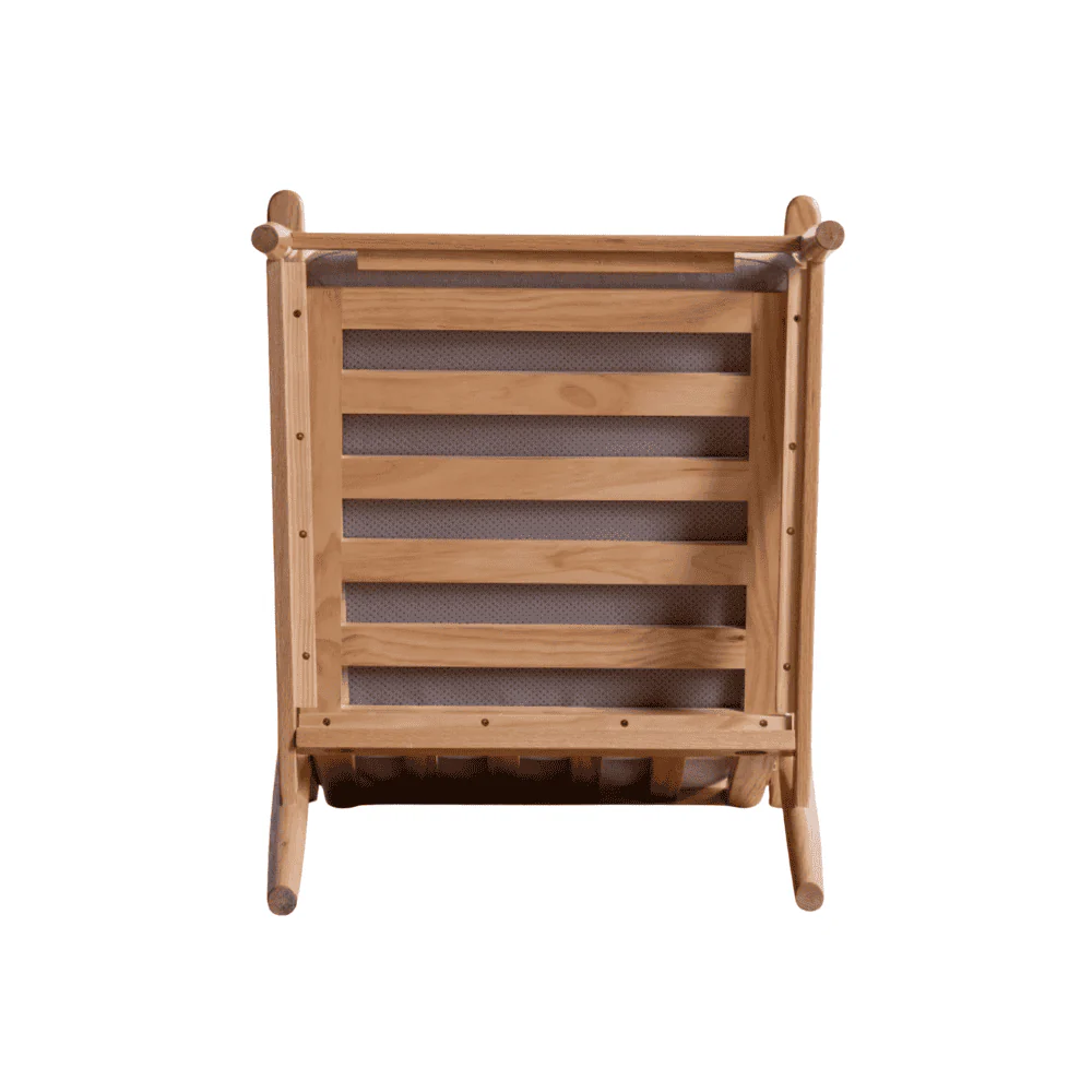 Keenland Natural Solid Oak Leisure Chair Sofa - Image 4