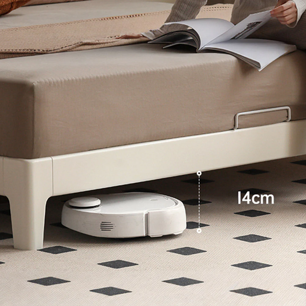 Kemi Cream Rubber Wood Painted Bed Frame - Image 7