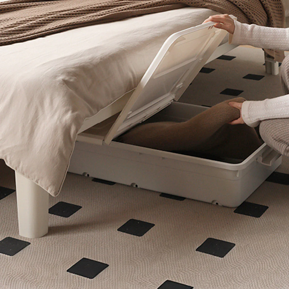 Kemi Cream Rubber Wood Painted Bed Frame - Image 8