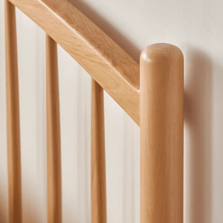 Kemi Natural Solid Beech Harp Bed Frame - Image 6