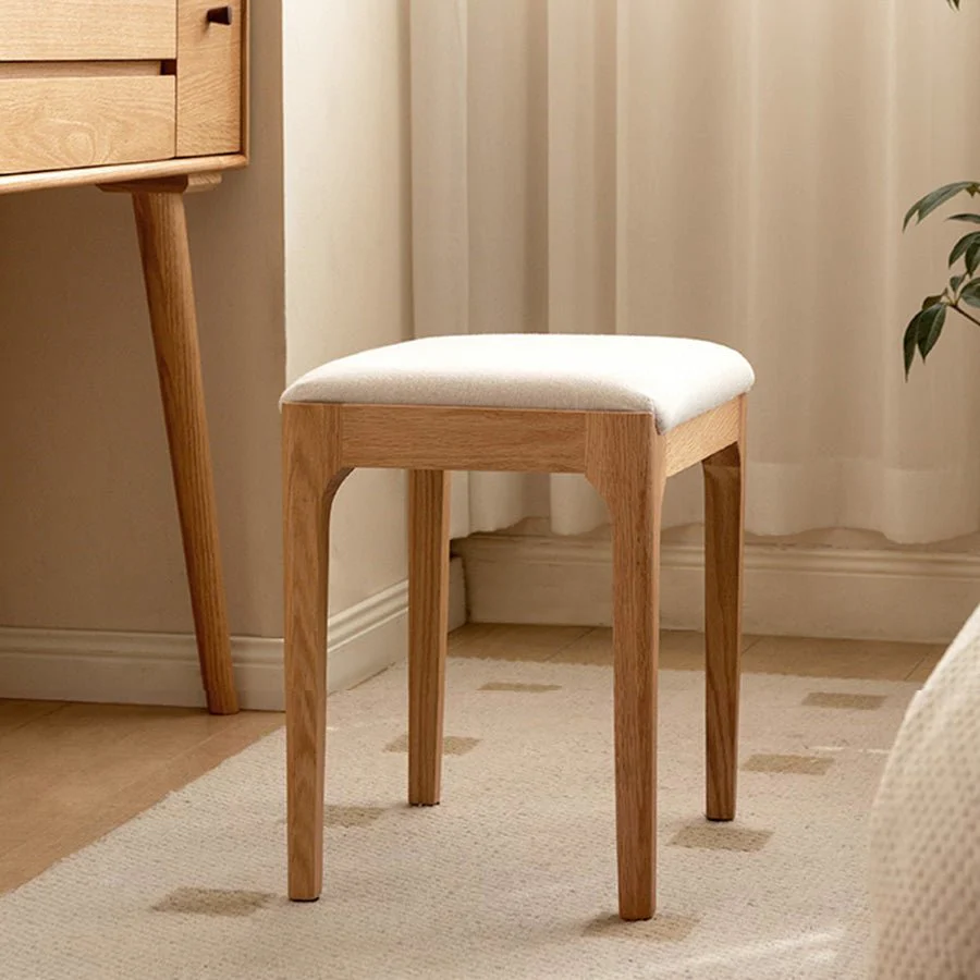 Kempen Natural Solid Hardwood Dressing Stool - Image 3