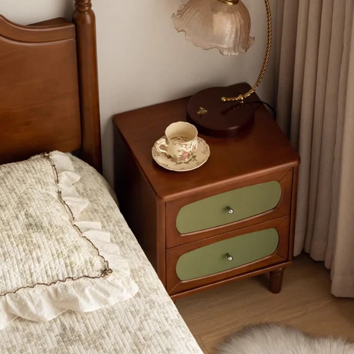 Kinna Rustic Design Tulip Poplar Bedside Table - Image 2
