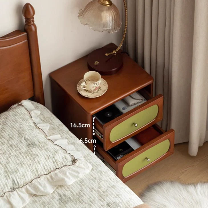 Kinna Rustic Design Tulip Poplar Bedside Table - Image 7