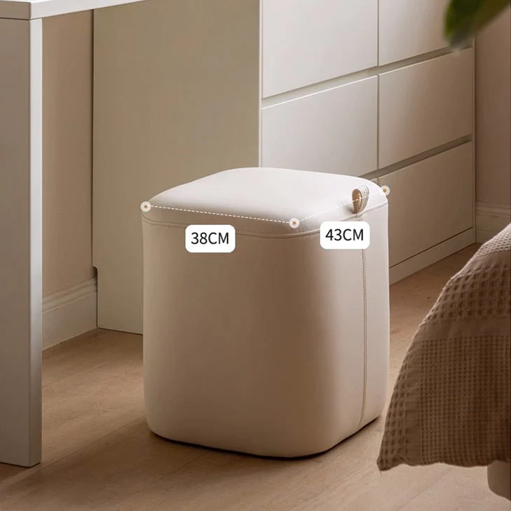 Kochi Cozy Faux Dressing Stool - Image 3