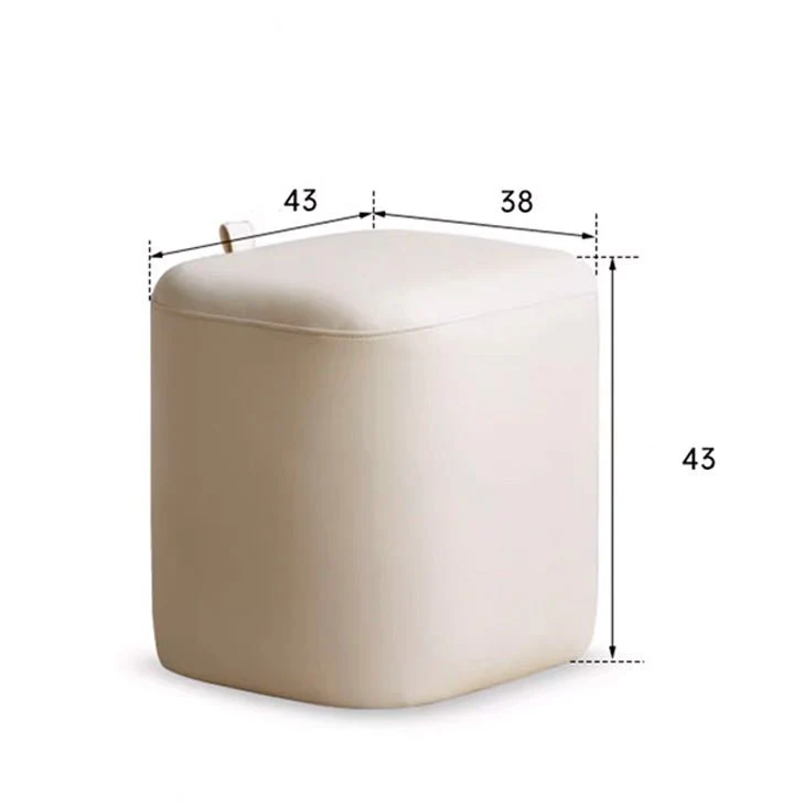 Kochi Cozy Faux Dressing Stool - Image 6