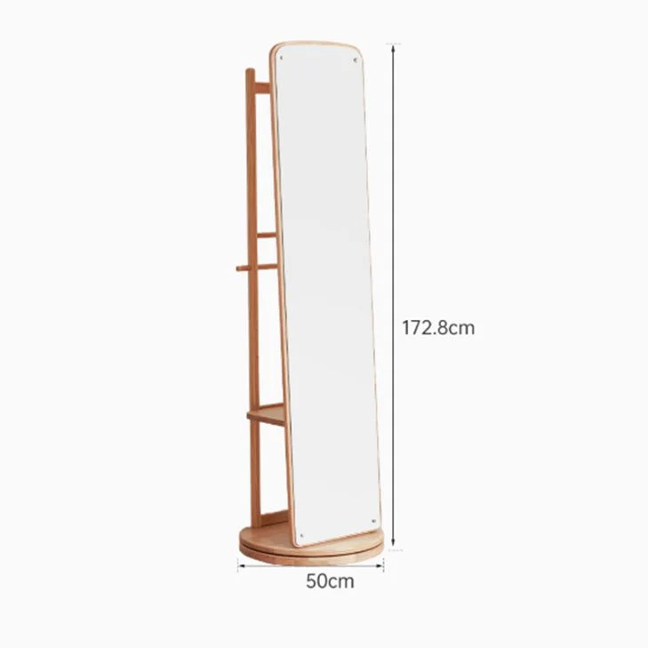 Koli Natural Solid Oak Dress Mirror Rack - Image 6