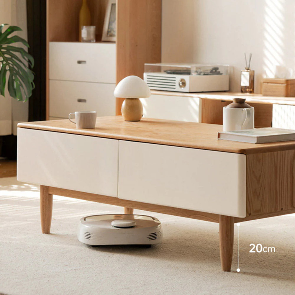 Korge Solid Oak Coffee Table - Image 7