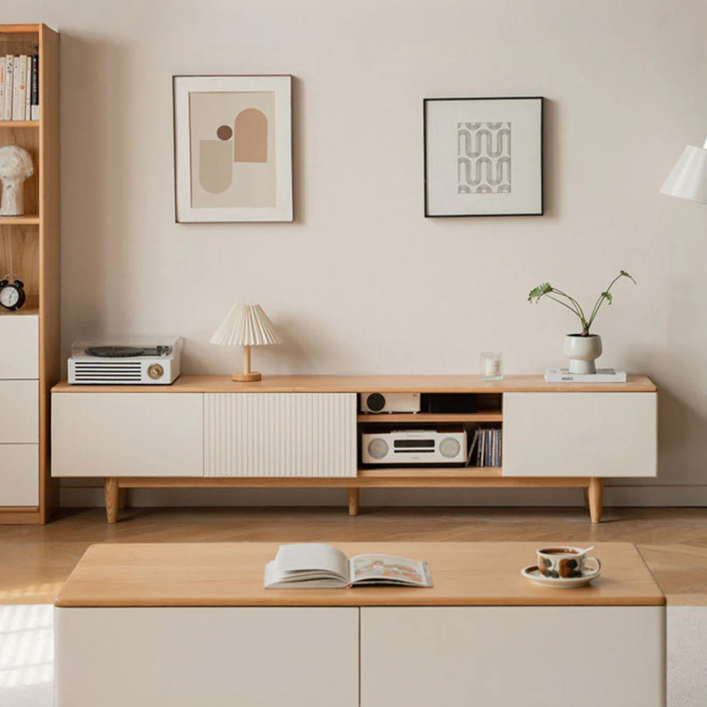 Korge Solid Oak Entertainment Unit - Image 2