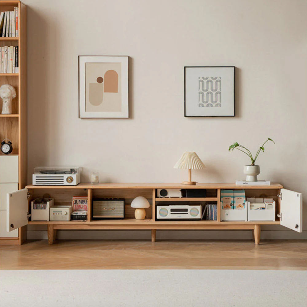 Korge Solid Oak Entertainment Unit - Image 3