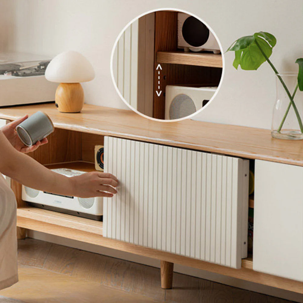 Korge Solid Oak Entertainment Unit - Image 5