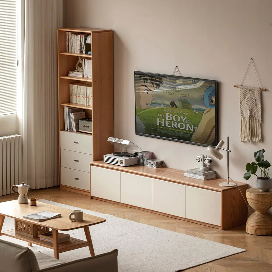 Korge Solid Oak Floor Standing Entertainment Unit - Image 3