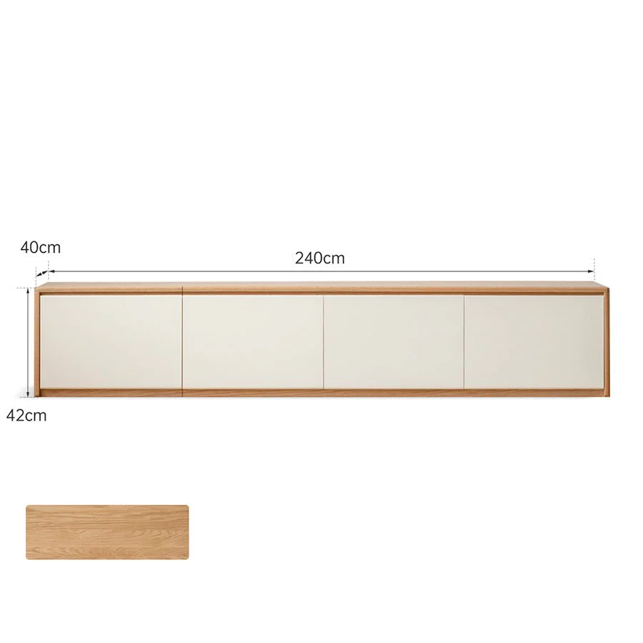 Korge Solid Oak Floor Standing Entertainment Unit - Image 8