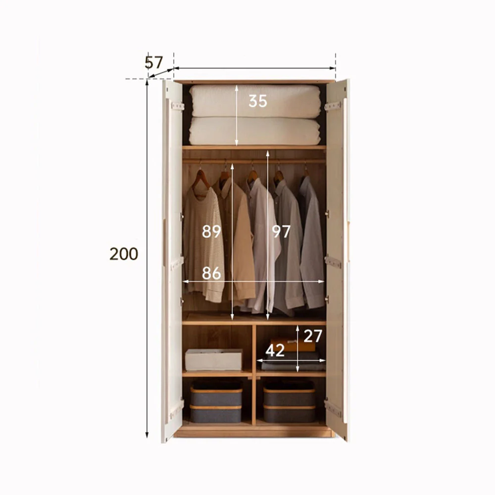 Korge Solid Oak Wardrobe - Image 11