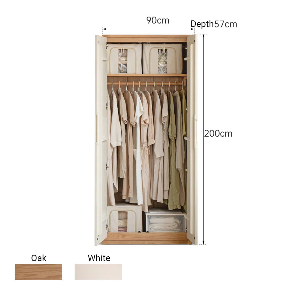 Korge Solid Oak Wardrobe - Image 6