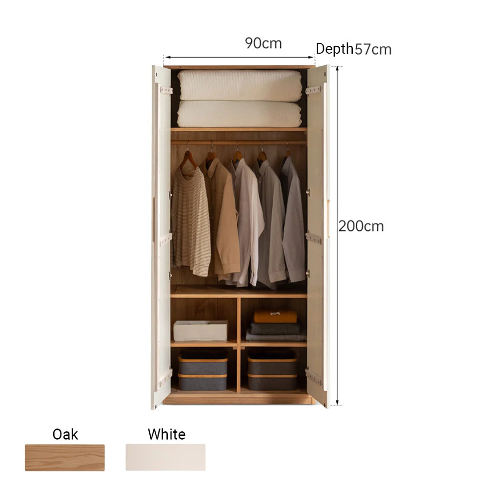 Korge Solid Oak Wardrobe - Image 8