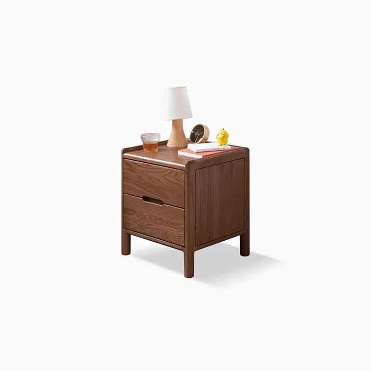 Kusel Natural Solid Oak Bedside Table - Image 12