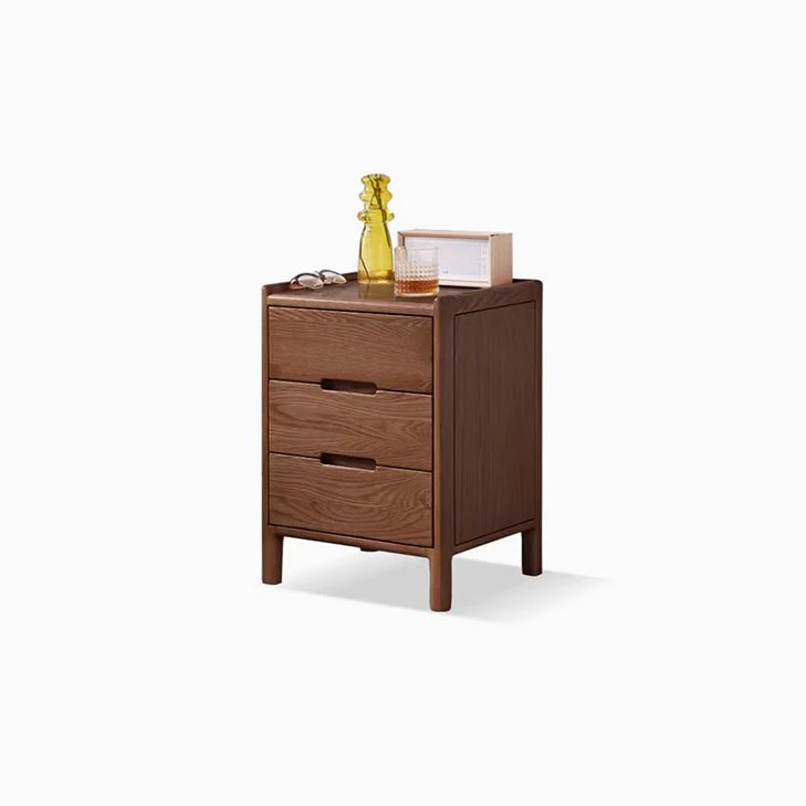 Kusel Natural Solid Oak Bedside Table - Image 13