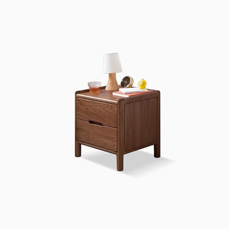 Kusel Natural Solid Oak Bedside Table - Image 14