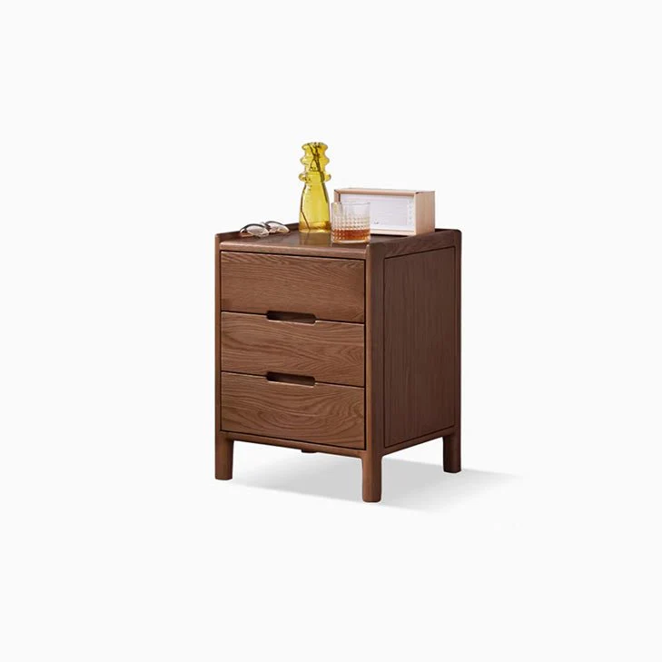 Kusel Natural Solid Oak Bedside Table - Image 15