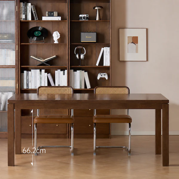 Lana Solid Rubber Wood Dining Table - Image 2