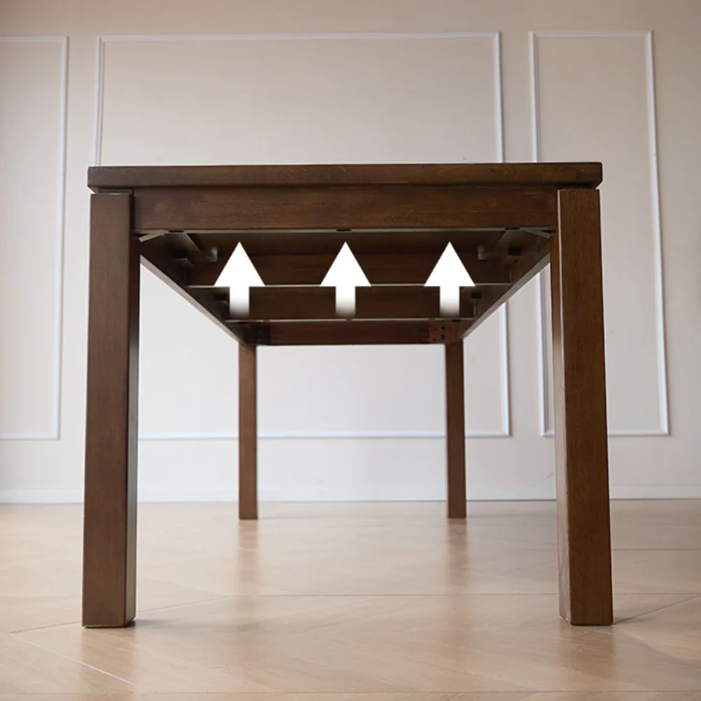Lana Solid Rubber Wood Dining Table - Image 9