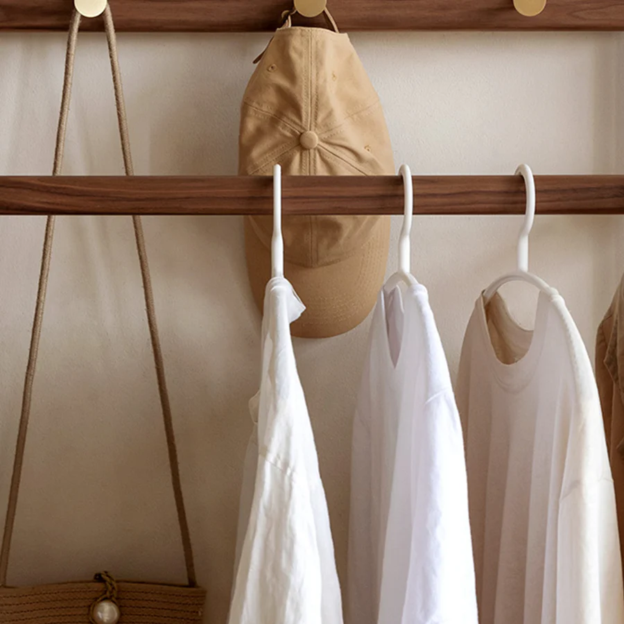 Lanester Natural Solid Walnut Coat Rack - Image 5