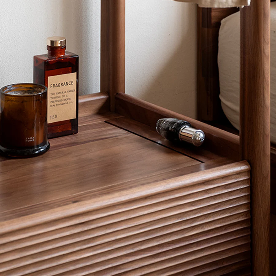 Lanester Natural Solid Walnut Coat Rack - Image 7