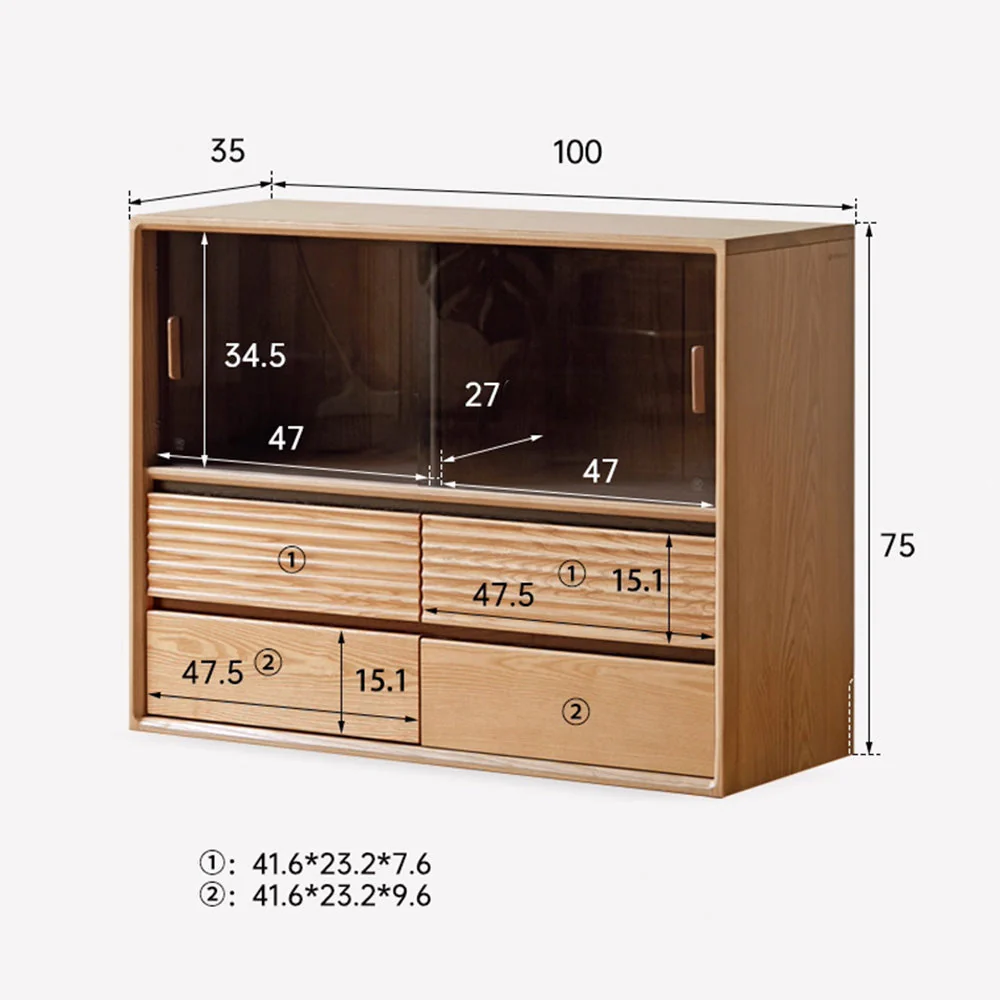 Lathum Natural Solid Ash Modular Wall Shelves - Image 10