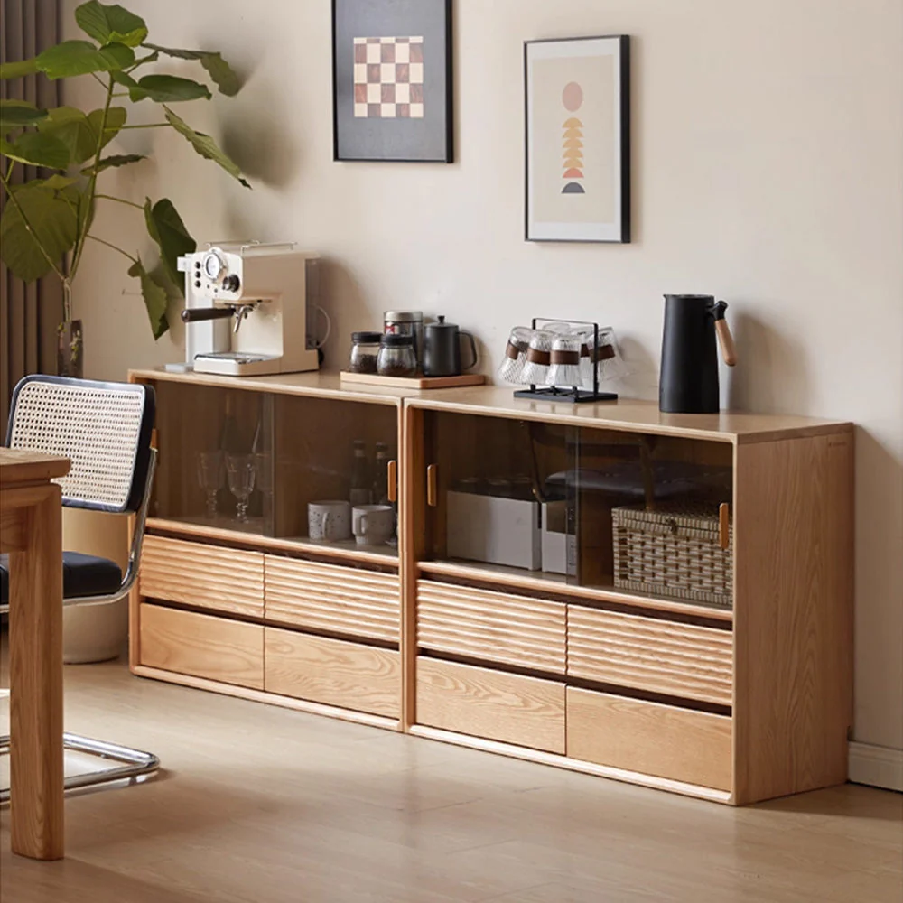 Lathum Natural Solid Ash Modular Wall Shelves - Image 3